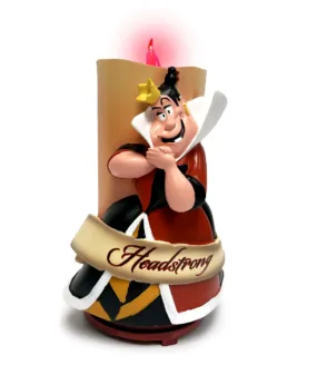The Bradford Exchange Disney Villains Magic & Mayhem Candle Collection Issue #10: Queen Of Hearts High-Relief Sculpted Portraits with Colored LED Lights 7-inches