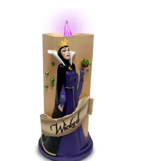 The Bradford Exchange Disney Villains Magic & Mayhem Candle Collection Issue #4: Evil Queen High-Relief Sculpted Portraits with Colored LED Lights 7-inches