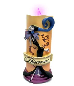 The Bradford Exchange Disney Villains Magic & Mayhem Candle Collection Issue #8: Yzma High-Relief Sculpted Portraits with Colored LED Lights 7-inches