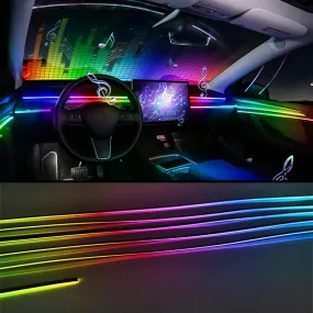 Universal Full-Color RGB LED Car Ambient Lights with Bluetooth APP Control