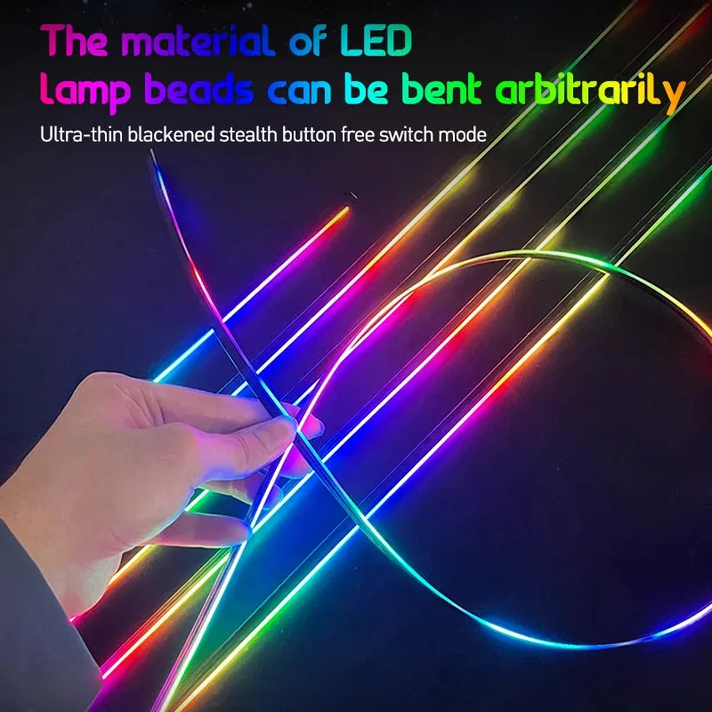 Universal Full-Color RGB LED Car Ambient Lights with Bluetooth APP Control