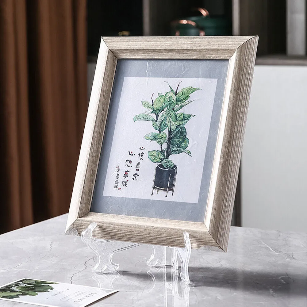 US 30-60 Pack 3" Clear Acrylic Easels Plate Stands Holders Display Decoration