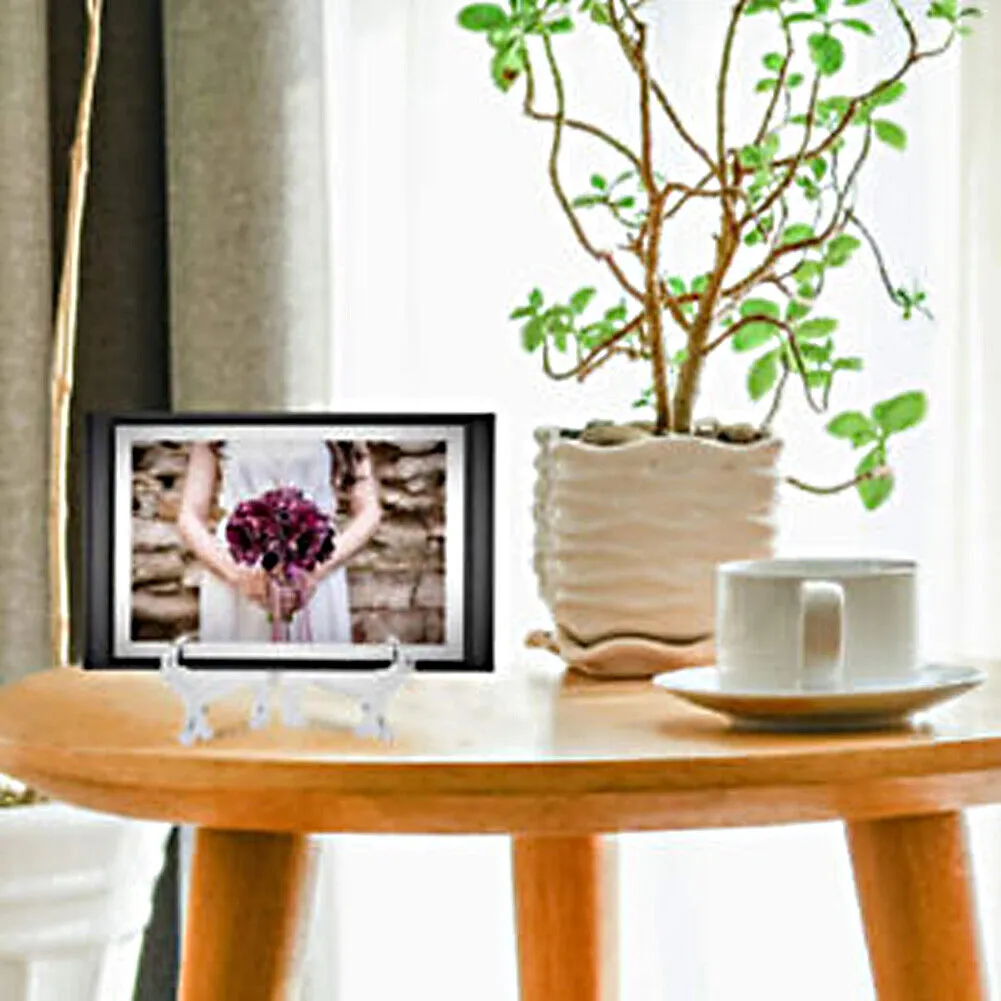 US 30-60 Pack 3" Clear Acrylic Easels Plate Stands Holders Display Decoration
