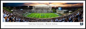 Utah State Football - "50 Yard Line" Panorama Framed Print