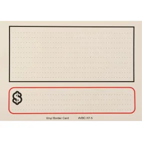 Vinyl Sign Cards