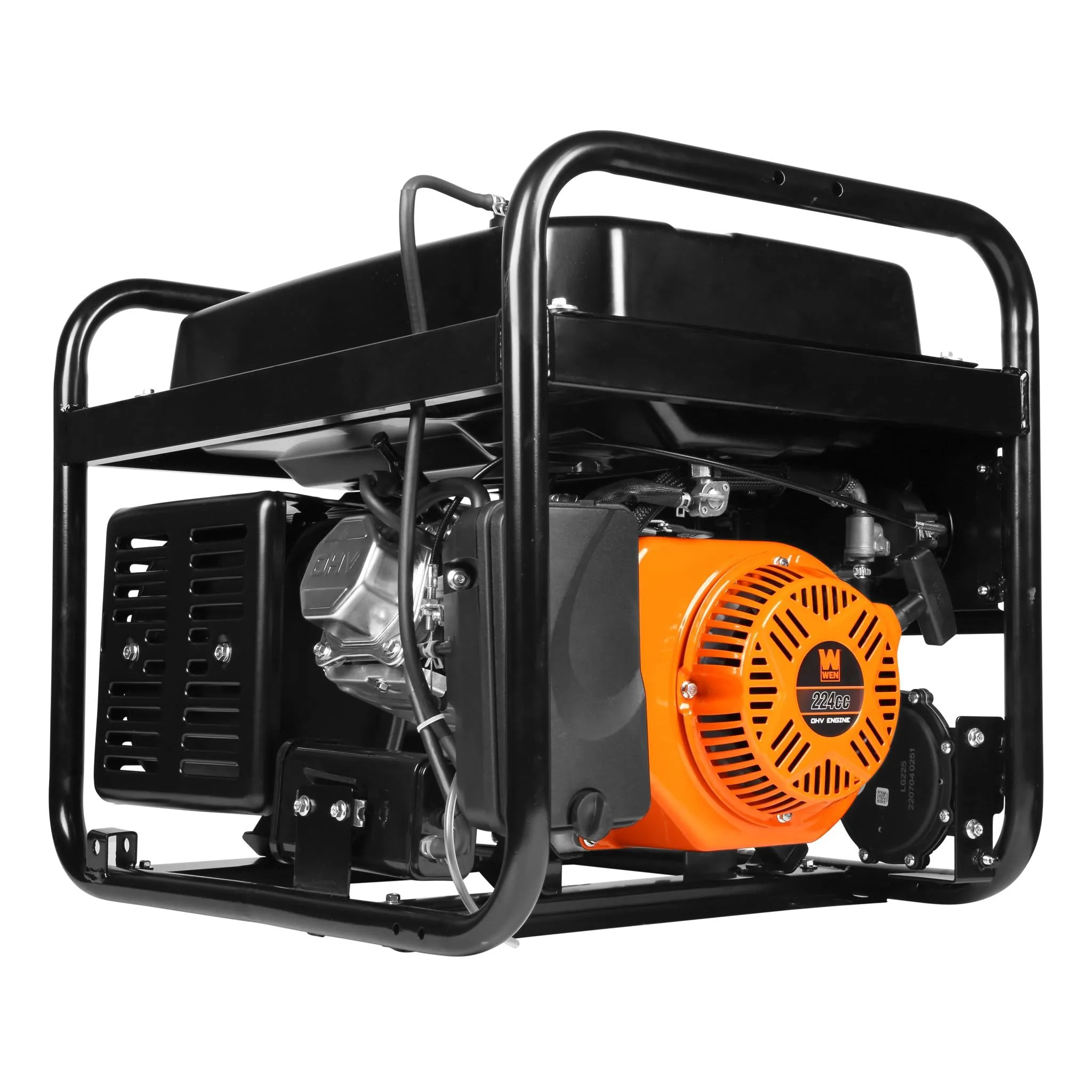 WEN DF472X 4750-Watt 120-Volt/240-Volt Dual Fuel Portable Generator with CO Shutdown Sensor